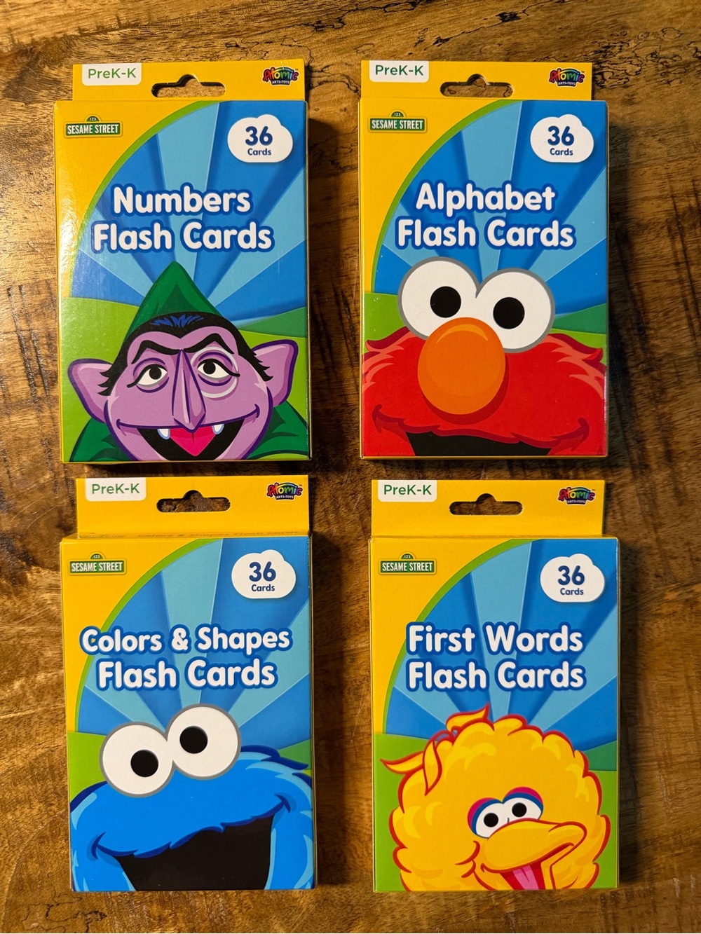 Sesame Street Flash Cards For Pre-K